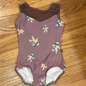 NWOT Purple gingerbread lucky Leo leotard